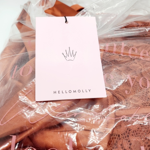 Hello Molly Swan Lake Maxi Dress Brown Size XS NWT - Picture 6 of 6